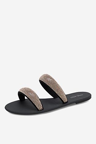 Klapki NINE WEST WFA2735-1 Złoty