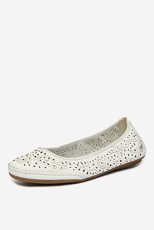 Baleriny Rieker CEO-41460-80 Biały