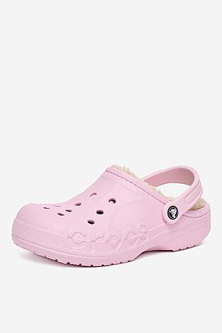 Șlapi pentru bazin Crocs C-BAYA LINED CLOG 205969-6GD ROZ