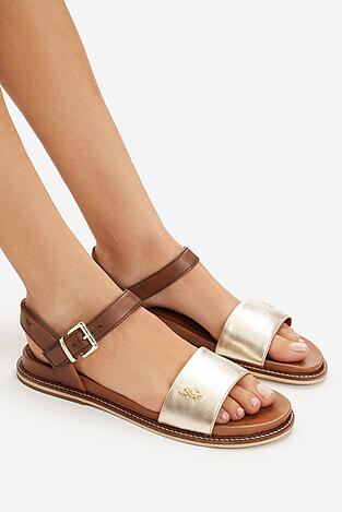 Sandały U.S. POLO ASSN. EO-ADELI001W/6L1 Złoty