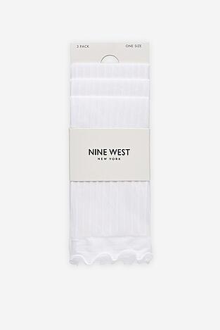Zokni NINE WEST CEO_AS_NW_01_Z_AW25 (3-PACK) FEHÉR