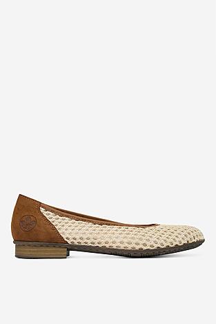 Baleriny Rieker CEO-51960-60 Beżowy