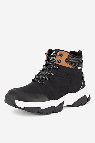 Vysoké šnurovacia topánky Action Boy AVO-3299-002 IV CH ČIERNA