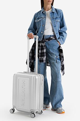 Walizka HUNTER CEO-HUNTER-S-002-08-SILVER Srebrny