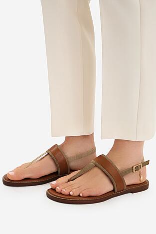 Sandały U.S. POLO ASSN. EO-CASSIE001W/6TY1 Camel