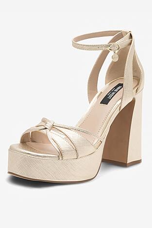 Sandały NINE WEST AAHIDA ZL23002CC Złoty