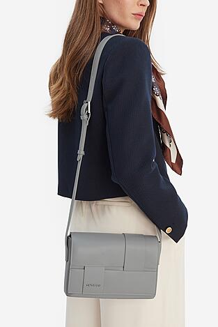 Дамска чанта Gino Rossi C-KY185 СВЕТЛОСИВ