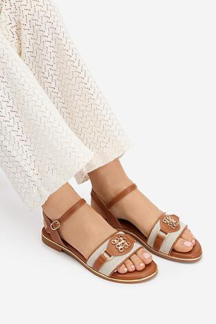 Sandały NINE WEST CEO-6165-33 Brązowy