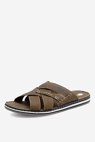 Klapki Rieker 21599-24 Brązowy