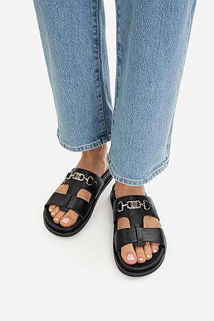 Klapki NINE WEST CEO-JDNW-05 Czarny