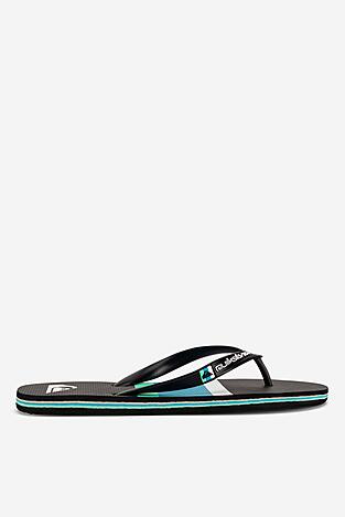 Plážové pantofle QUIKSILVER MOLOKAI STRIPE AQYL101361 KVJ3 ČERNÁ