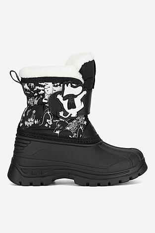 Vysoké šnurovacia topánky MOOMIN AW24-135MMN ČIERNA