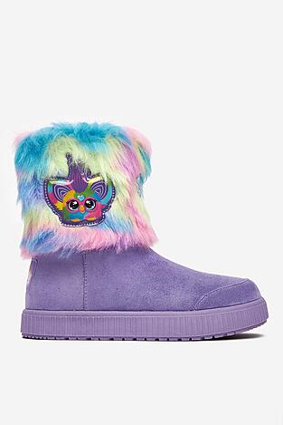 Kozačky FURBY CEO-BIC-AW25-133FUR FIALOVÁ