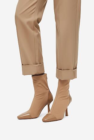 Botki NINE WEST CEO-NOURA-01 Beżowy