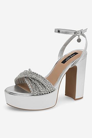 Sandały NINE WEST WFA2736-1 Srebrny