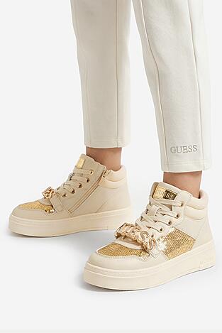 Сникърси GUESS CEOWB-AVO-357-05 ЗЛАТИСТ