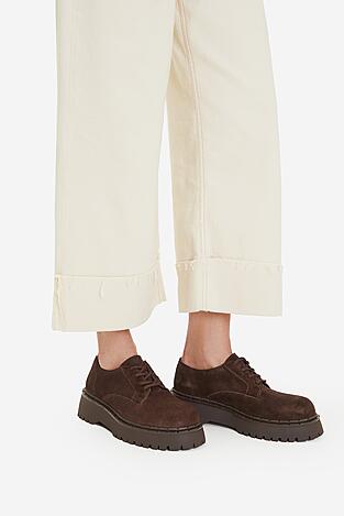 Половинки обувки Badura EO-ARLETH-25FW12 ТЪМНОКАФЯВ
