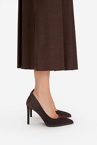 Czółenka Gino Rossi EO-AZI-LT2472-1 Brązowy ciemny