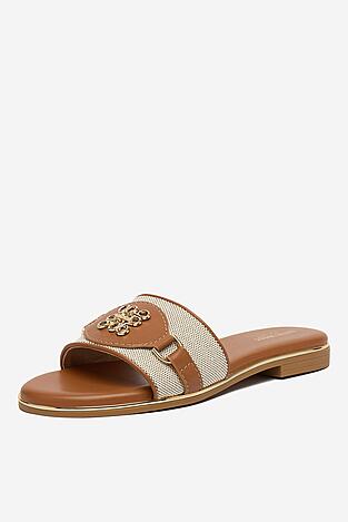 Klapki NINE WEST CEO-6165-32 Brązowy