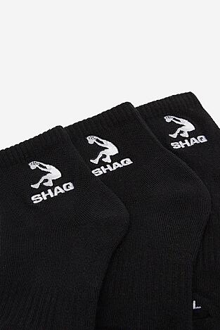 Ponožky SHAQ AS_SHQ_H_001Z_SS25 (3-PACK) ČERNÁ