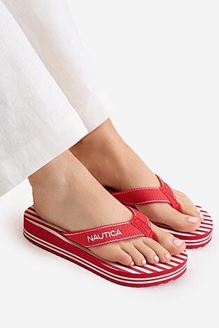 Klapki NAUTICA CEO-808458 Czerwony