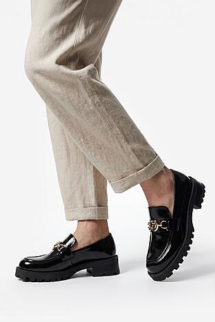 Półbuty EVA MINGE EO-MOCCA-01 Czarny