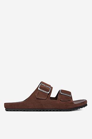 Klapki GUESS JEANS EO-KANSAS-01 126AM Brązowy