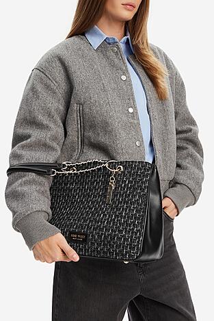 Geantă de mână NINE WEST EO-HUDSON-HEAVEN-LDA8005A NEGRU