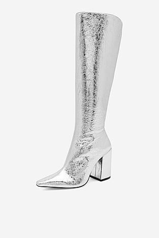Kozaki NINE WEST SAMAA SJ1453-2 Srebrny
