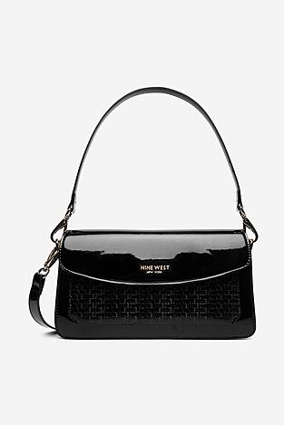 Kézitáska NINE WEST CEO-MISSISIPI-GLAR0 FEKETE