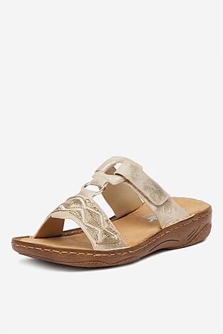 Klapki Rieker CEO-V2864-60 Złoty