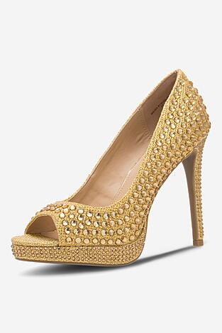Елегантни обувки NINE WEST MAIRA SY8020-9NW ЗЛАТИСТ