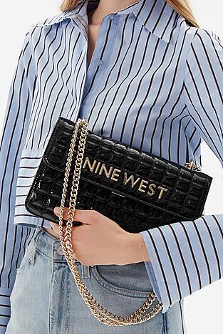 Geantă de mână NINE WEST EO-GLAMERCY-GLAMOUR-LX10059 NEGRU