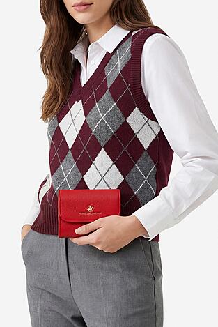 Portfel Beverly Hills Polo Club CWBEO-BHPC-W1-002-SS26 Czerwony