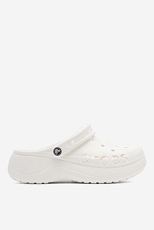 Șlapi pentru bazin Crocs C-BAYA PLATFORM CLOG 208186-100 ALB