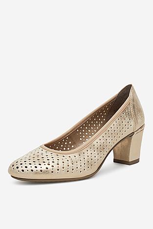 Czółenka Rieker CEO-41057-60 Złoty