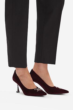 Czółenka Juicy Couture EO-R24SS94659 Bordowy