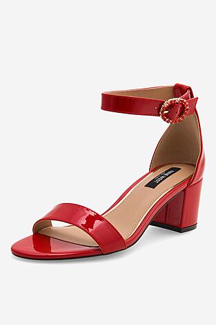 Sandály NINE WEST WFA2641-1 ČERVENÁ