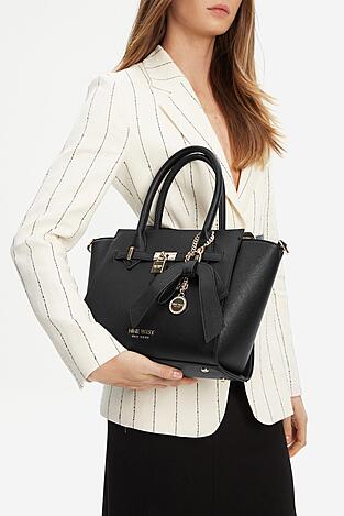 Дамска чанта NINE WEST CEO-CHELSEA-CHARM-II-LX10185 ЧЕРЕН