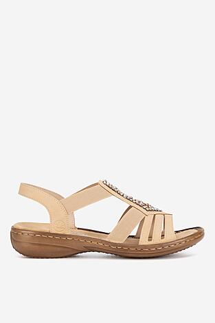 Sandały Rieker 60803-20 Brązowy