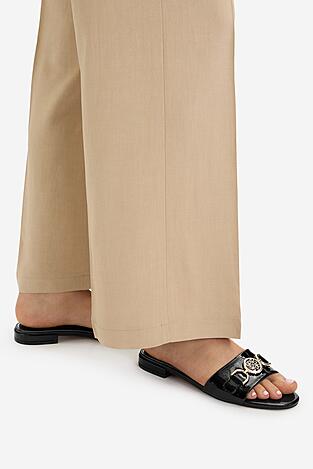 Klapki NINE WEST CEO-LS6445-01 Czarny