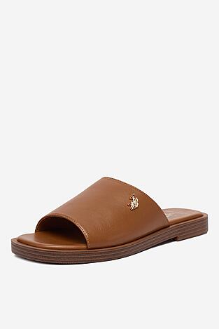 Klapki U.S. POLO ASSN. EO-MARINA003W/6Y1 Camel