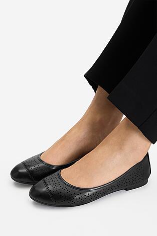 Baleriny Jenny CEO-39408-301 Czarny