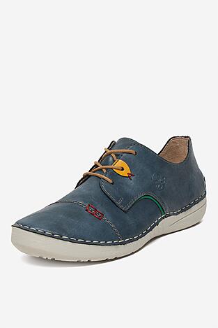 Półbuty Rieker CEO-52528-14 Jeansowy