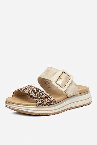 Klapki Remonte CEO-D1J61-91 Złoty