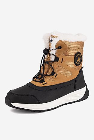 Šněrovací vyšší obuv Beverly Hills Polo Club A23F0881A-2 CAMEL