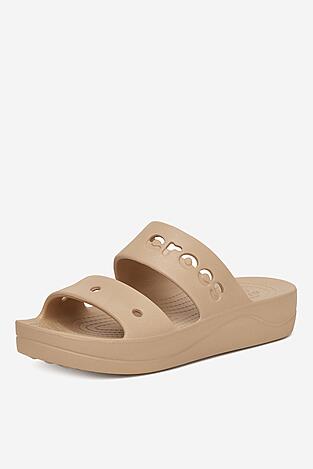 Klapki basenowe Crocs BAYA PLATFORM SANDAL 208188-212 Beżowy