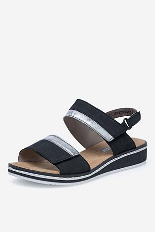 Szandál Rieker V36B9-14 FEKETE