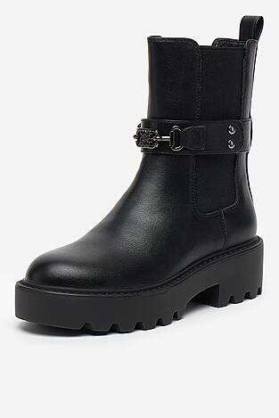Bokacsizma NINE WEST CEO-KAMILA-01 FEKETE