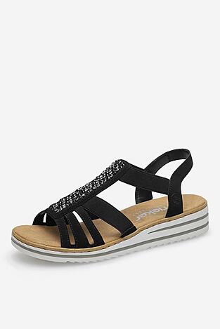 Sandały Rieker V0652-00 Czarny